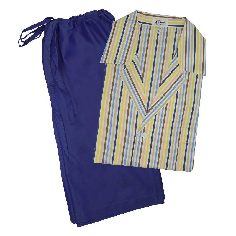 Limited-time sale: Save on all your favorite clothing items. Brioni Men's Multi Colored Striped Shorts Pajamas Limited-time sale: Save on all your favorite clothing items. Brioni Men's Multi Colored Striped Shorts Pajamas