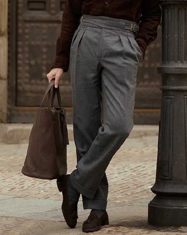 Shop the season’s best styles at discounted prices on men's clothing. Gurkha Pant in Dugdale Dark Grey Wool Flannel Shop the season’s best styles at discounted prices on men's clothing. Gurkha Pant in Dugdale Dark Grey Wool Flannel