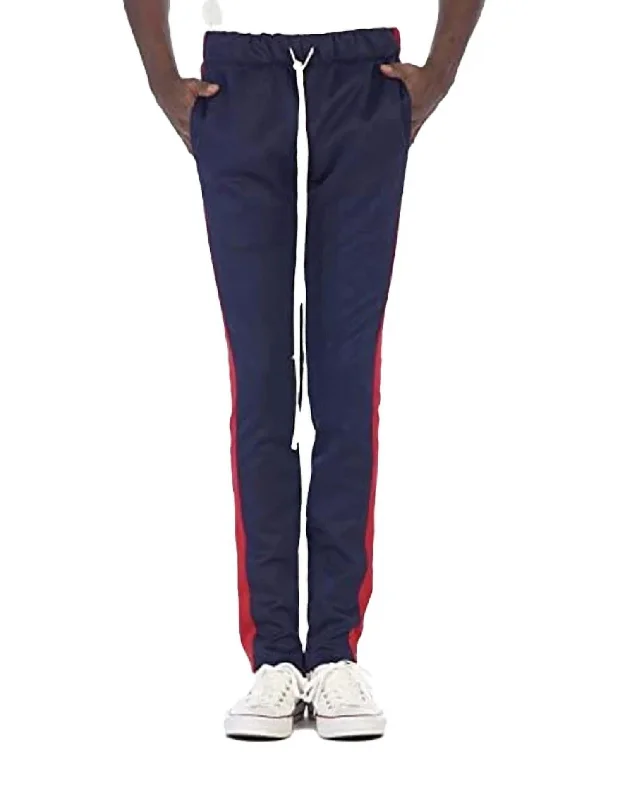 Unbeatable discounts on top-selling apparel – Only available online. Men's Track Pant In Navy/red Unbeatable discounts on top-selling apparel – Only available online. Men's Track Pant In Navy/red