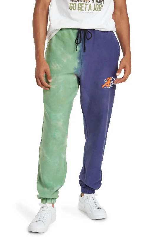 Shop stylish and affordable clothes – Men's Clash Sweatpants In Blue/green Tie Dye Shop stylish and affordable clothes – Men's Clash Sweatpants In Blue/green Tie Dye