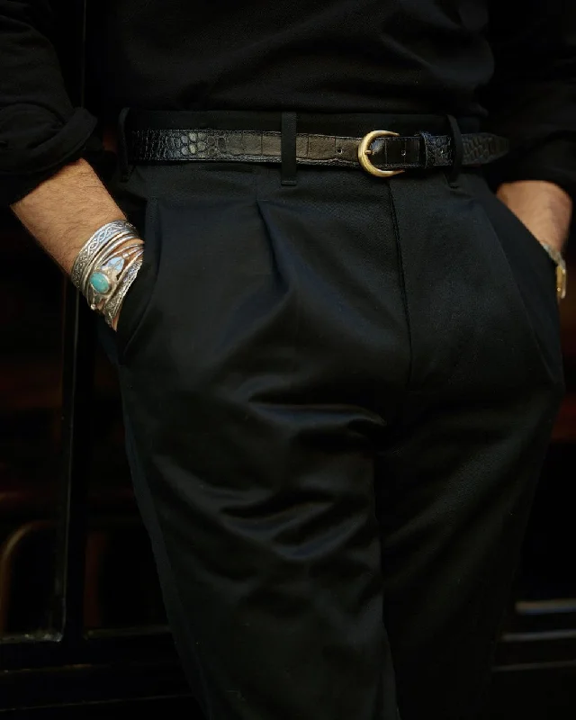 Don’t miss out on men’s fashion sales – shop today and save big! Pleated Black Twill Pant Don’t miss out on men’s fashion sales – shop today and save big! Pleated Black Twill Pant
