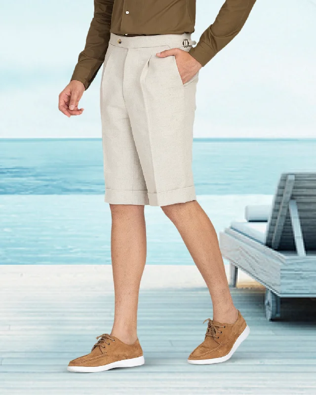 Shop stylish clothing for less – Great deals this week only. Linen Cotton Canvas: Jute Brown Shorts Shop stylish clothing for less – Great deals this week only. Linen Cotton Canvas: Jute Brown Shorts