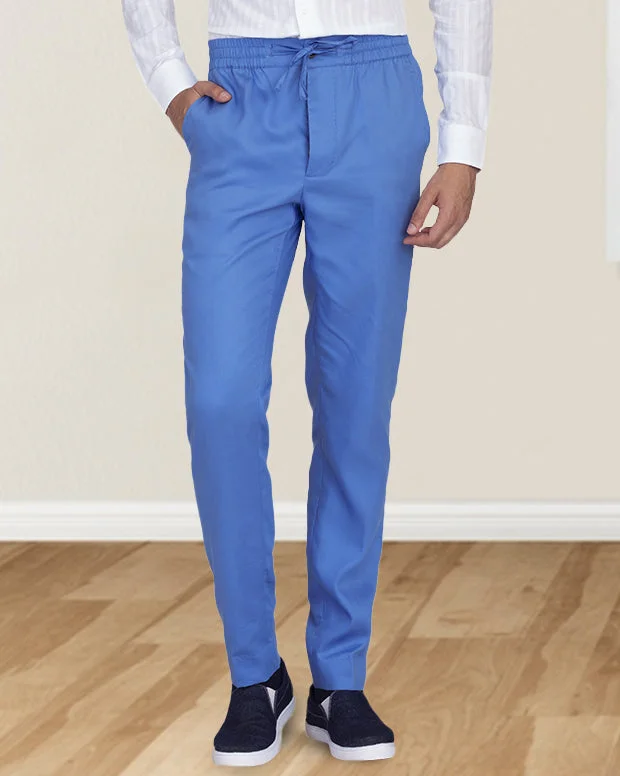 Clearance sale – shop men's clothing at discounted prices! Light Cobalt Blue Twill Drawstring Pant Clearance sale – shop men's clothing at discounted prices! Light Cobalt Blue Twill Drawstring Pant