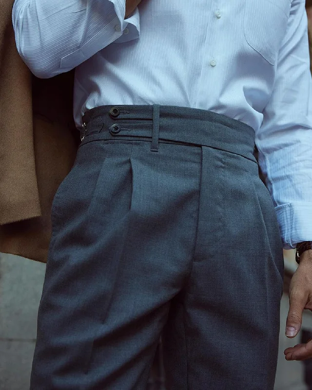 Shop men’s and women’s fashion at unbeatable prices today! Dugdale New Fine Worsted - Grey High Rise Double Tab Pant Shop men’s and women’s fashion at unbeatable prices today! Dugdale New Fine Worsted - Grey High Rise Double Tab Pant