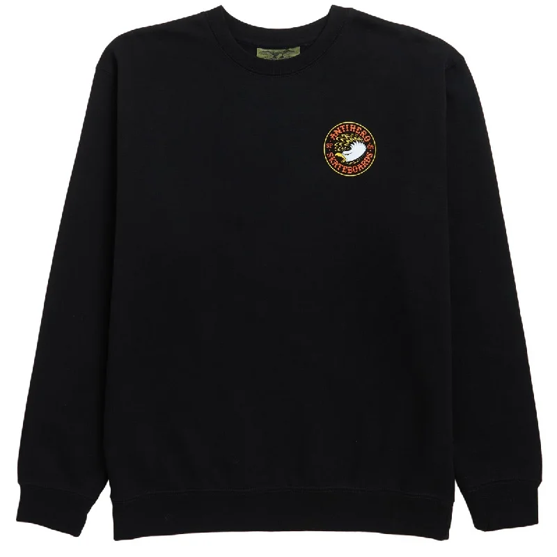 Don’t miss out – Limited-time   Anti-Hero Eagle Round Sweater - Black/Yellow/White