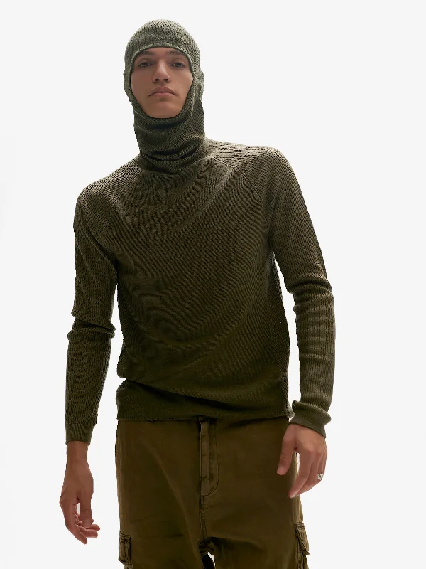 Don’t wait – Shop now for limited-time discounts on trendy clothing. BALACLAVA SWEATER - Stone Green Don’t wait – Shop now for limited-time discounts on trendy clothing. BALACLAVA SWEATER - Stone Green