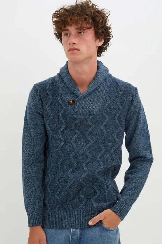 Seasonal sale  Billy Shawl Collar Sweater
