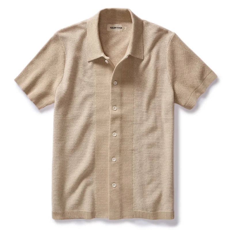 Save big on men’s casual wear – today only! The Button Down Polo in Faded Khaki Seed Stitch Save big on men’s casual wear – today only! The Button Down Polo in Faded Khaki Seed Stitch