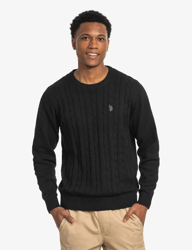 Huge deals on men’s clothing – Limited-time only!  CABLE CREW NECK SWEATER