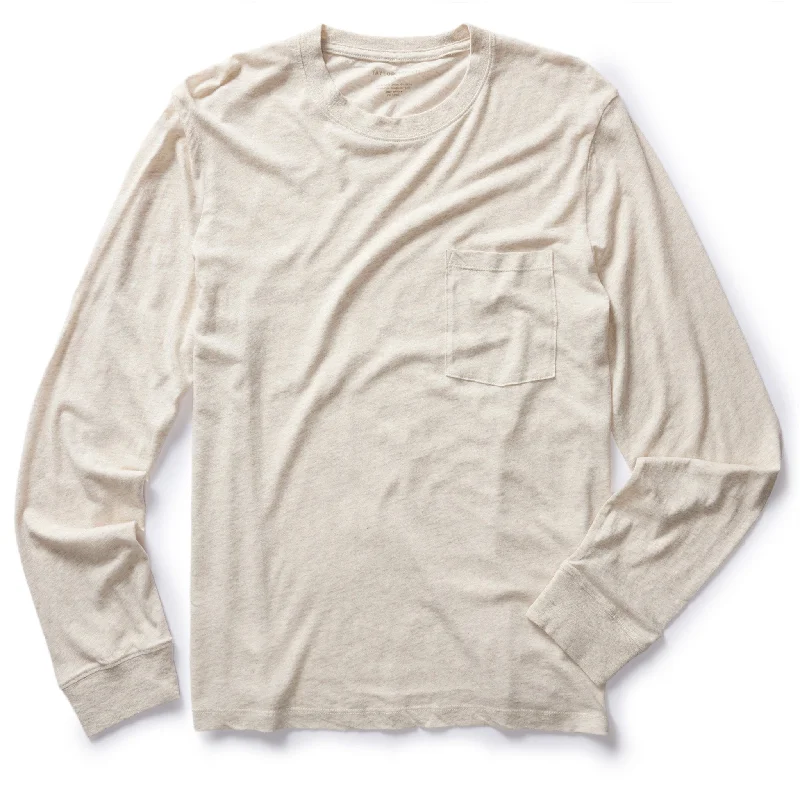 Exclusive discounts on all types of clothing – Shop now! The Cotton Hemp Long Sleeve Tee in Heather Oat Exclusive discounts on all types of clothing – Shop now! The Cotton Hemp Long Sleeve Tee in Heather Oat