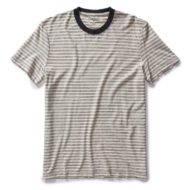 Shop now for the latest fashion trends and enjoy special promotions! The Cotton Hemp Tee in Black Coffee Stripe Shop now for the latest fashion trends and enjoy special promotions! The Cotton Hemp Tee in Black Coffee Stripe