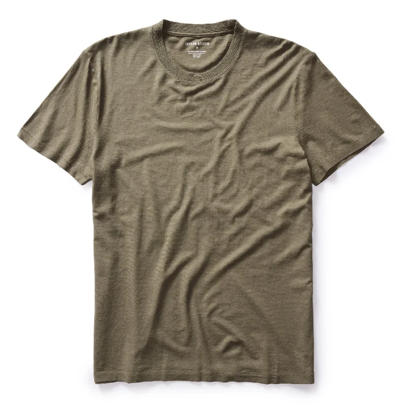 Shop stylish clothing for less – Great deals this week only. The Cotton Hemp Tee in Olive Shop stylish clothing for less – Great deals this week only. The Cotton Hemp Tee in Olive