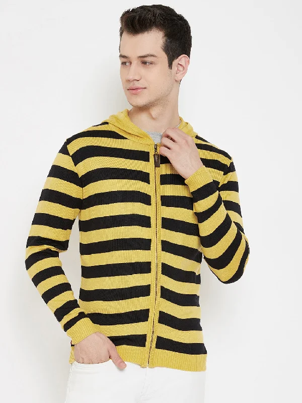 Shop men’s fashion for less – prices slashed on select items. JUMP USA Men Yellow Striped Hood Casual Front-Open Sweaters Shop men’s fashion for less – prices slashed on select items. JUMP USA Men Yellow Striped Hood Casual Front-Open Sweaters