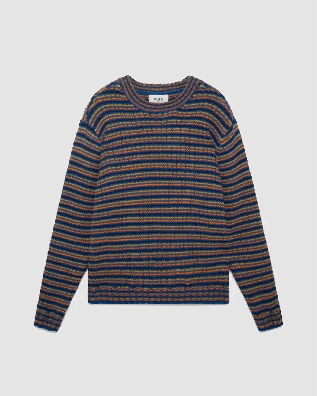 Shop stylish and affordable clothes – Men's Grove Crew Zig Zag Pullover In Bright Blue Shop stylish and affordable clothes – Men's Grove Crew Zig Zag Pullover In Bright Blue