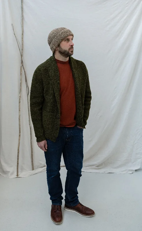 Seasonal clearance – Save on all clothing essentials this weekend. The Betheca Irish Wool Cardigan in Olive Seasonal clearance – Save on all clothing essentials this weekend. The Betheca Irish Wool Cardigan in Olive