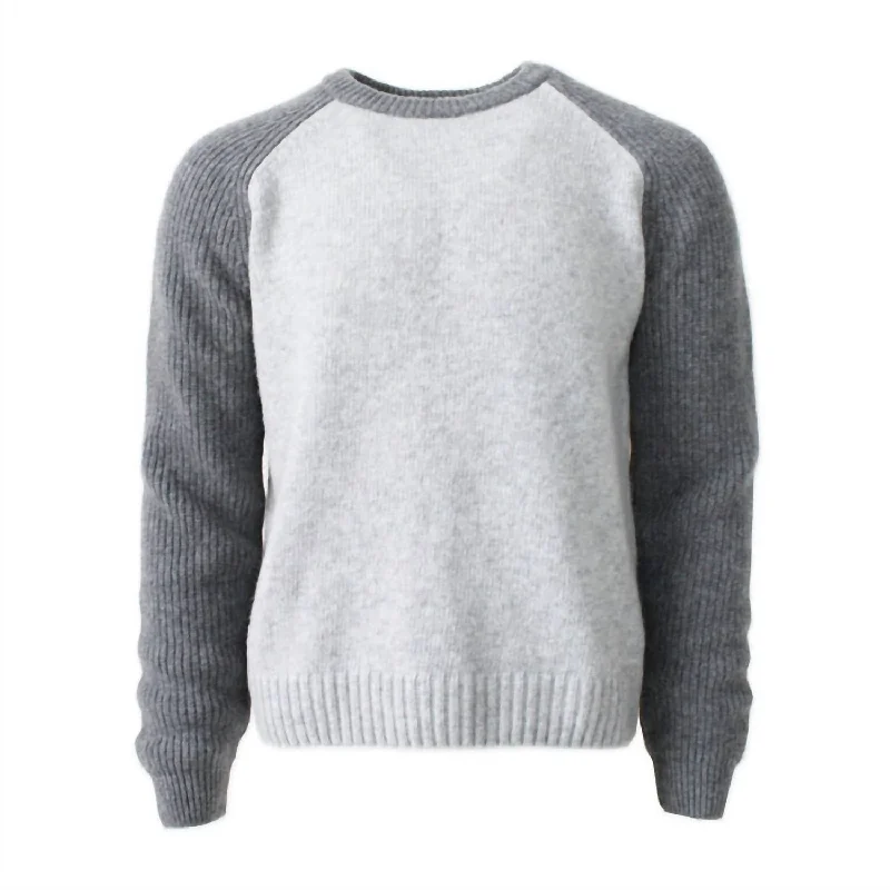 Shop fashion favorites at discounted prices – Limited time offer. Men'S Mont Tremblant Two Tone Sweater in Light Grey Shop fashion favorites at discounted prices – Limited time offer. Men'S Mont Tremblant Two Tone Sweater in Light Grey