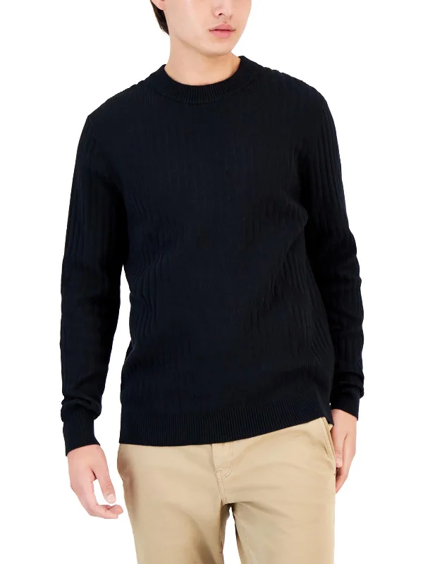 Limited-time sale: Save on all your favorite clothing items.  Mens Ribbed Pullover Crewneck Sweater