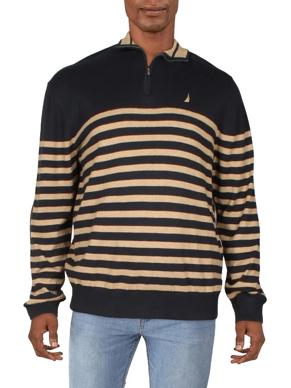 Shop stylish, comfortable men’s clothing at discounted prices. Mens Striped 1/4 Zip Pullover Sweater Shop stylish, comfortable men’s clothing at discounted prices. Mens Striped 1/4 Zip Pullover Sweater