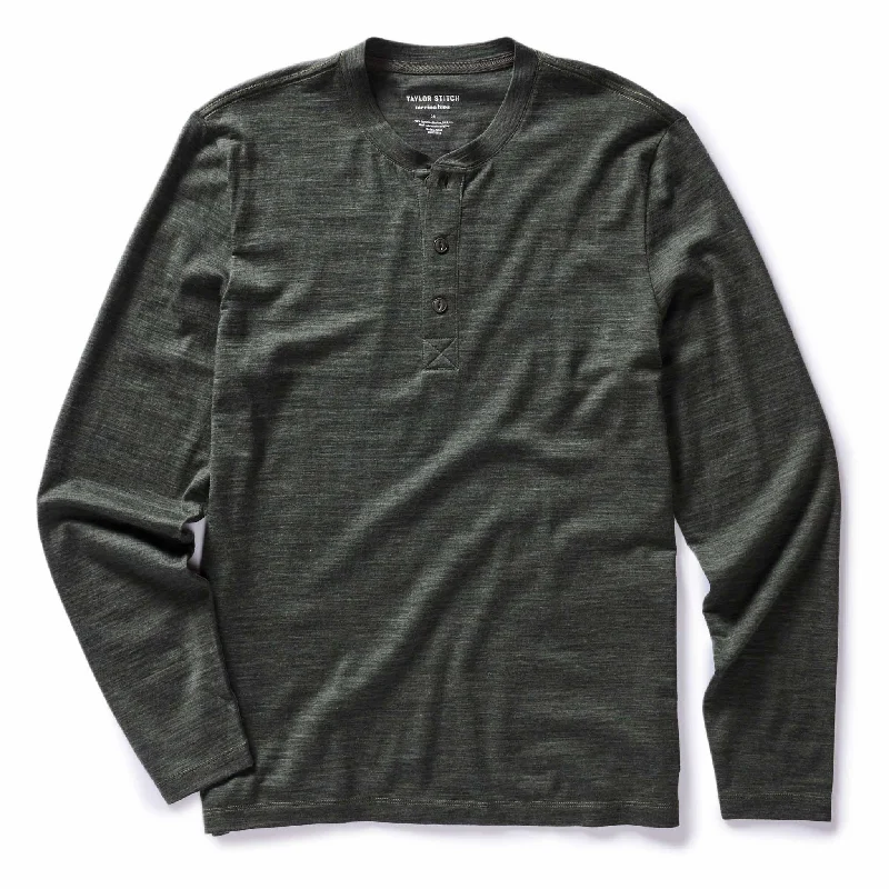 Shop now for affordable fashion – Enjoy free shipping on clothing orders. The Merino Henley in Heather Army Shop now for affordable fashion – Enjoy free shipping on clothing orders. The Merino Henley in Heather Army