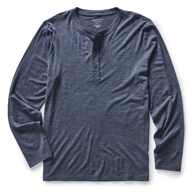 Save up to 70% clothing – Shop now for the best deals. The Merino Henley in Heather Navy Save up to 70% clothing – Shop now for the best deals. The Merino Henley in Heather Navy