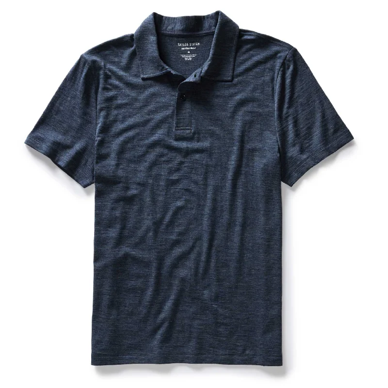 Clearance sale – shop men's clothing at discounted prices!  The Merino Polo in Heather Navy