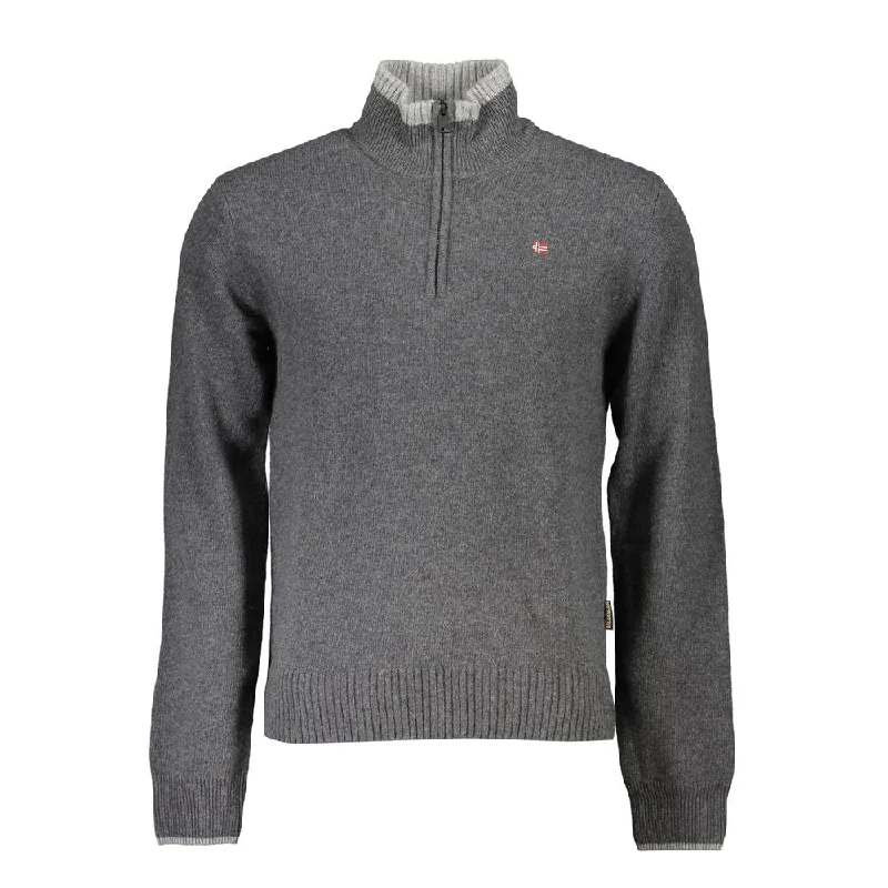 Don’t miss out – Limited-time Napapijri Elegant Half Zip Sweater with Bold Men's Accents Don’t miss out – Limited-time Napapijri Elegant Half Zip Sweater with Bold Men's Accents