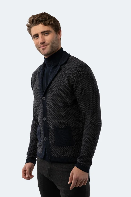 Check out the best prices on men's fashion basics – limited time offer. Navy Knit Cardigan Check out the best prices on men's fashion basics – limited time offer. Navy Knit Cardigan