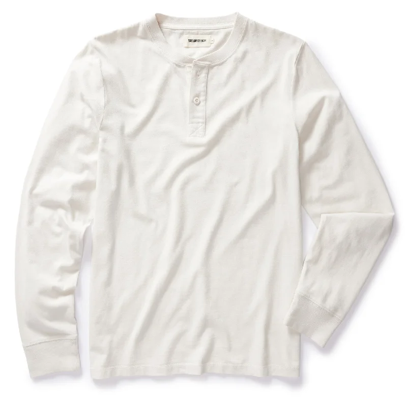 Shop the latest seasonal clothing sale – Big savings on stylish outfits. The Organic Cotton Henley in Vintage White Shop the latest seasonal clothing sale – Big savings on stylish outfits. The Organic Cotton Henley in Vintage White