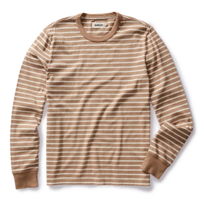 Flash sale on trendy clothing – Limited time offers available online. The Organic Cotton Long Sleeve Tee in Churro Stripe Flash sale on trendy clothing – Limited time offers available online. The Organic Cotton Long Sleeve Tee in Churro Stripe