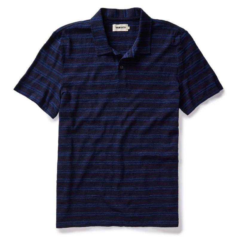 Shop the latest men’s styles at unbelievable prices. The Organic Cotton Polo in Rinsed Indigo Stripe Shop the latest men’s styles at unbelievable prices. The Organic Cotton Polo in Rinsed Indigo Stripe