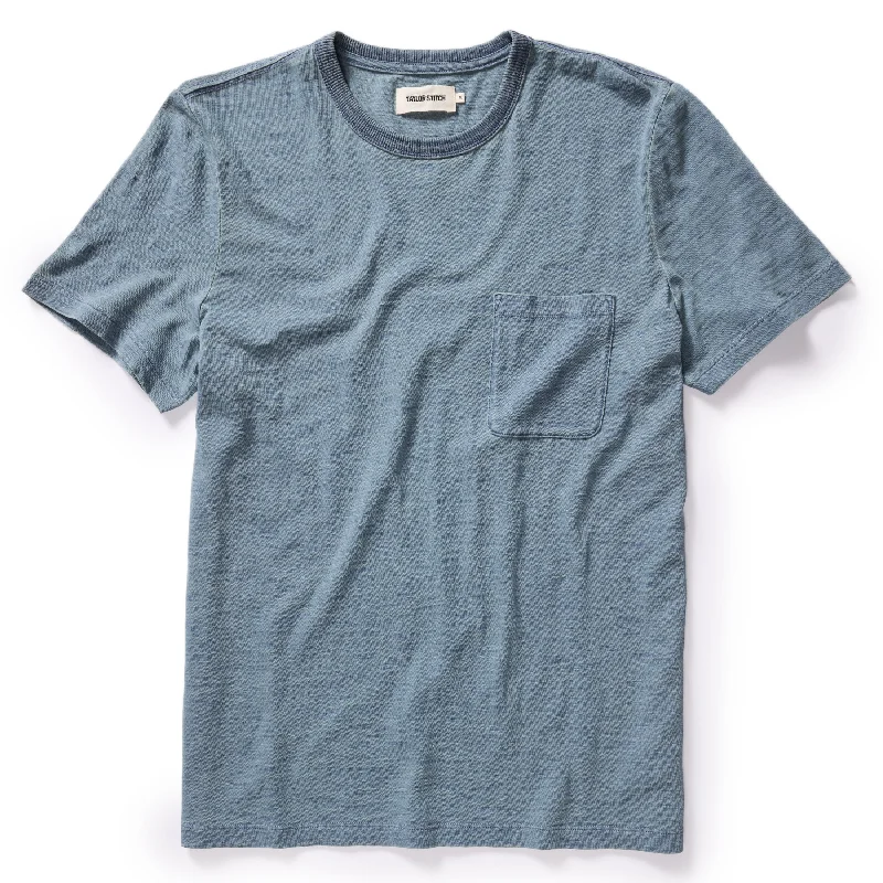 Shop the season’s best styles at discounted prices on men's clothing. The Organic Cotton Tee in Dyed Indigo Shop the season’s best styles at discounted prices on men's clothing. The Organic Cotton Tee in Dyed Indigo