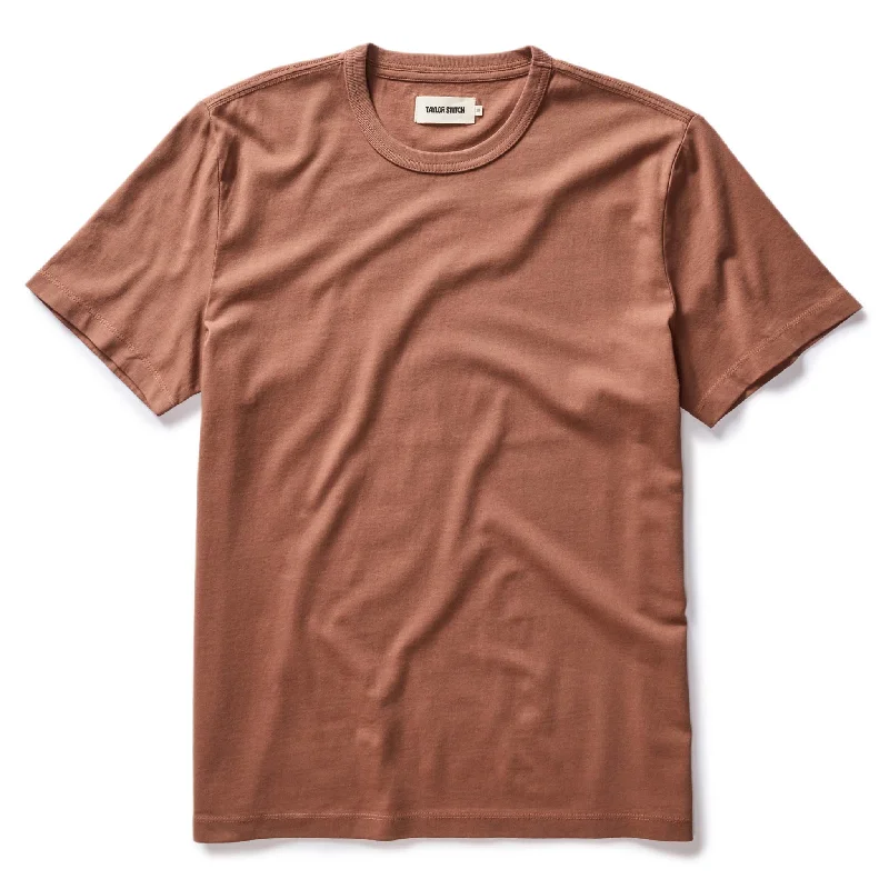 Save big on all types of clothing – Shop the sale now! The Organic Cotton Tee in Faded Brick Save big on all types of clothing – Shop the sale now! The Organic Cotton Tee in Faded Brick