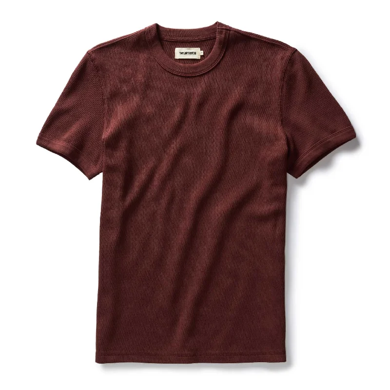 Best clothing deals of the season – Shop now and enjoy big savings. The Organic Cotton Short Sleeve Crew in Burgundy Waffle Best clothing deals of the season – Shop now and enjoy big savings. The Organic Cotton Short Sleeve Crew in Burgundy Waffle
