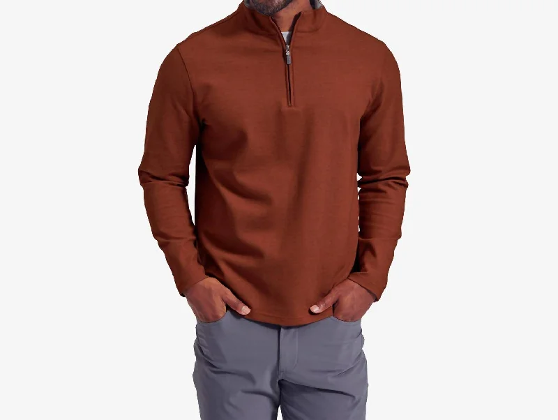 Update your look for less with men’s clothing on sale. Proflex Quarter Zip In Rust Heather Update your look for less with men’s clothing on sale. Proflex Quarter Zip In Rust Heather