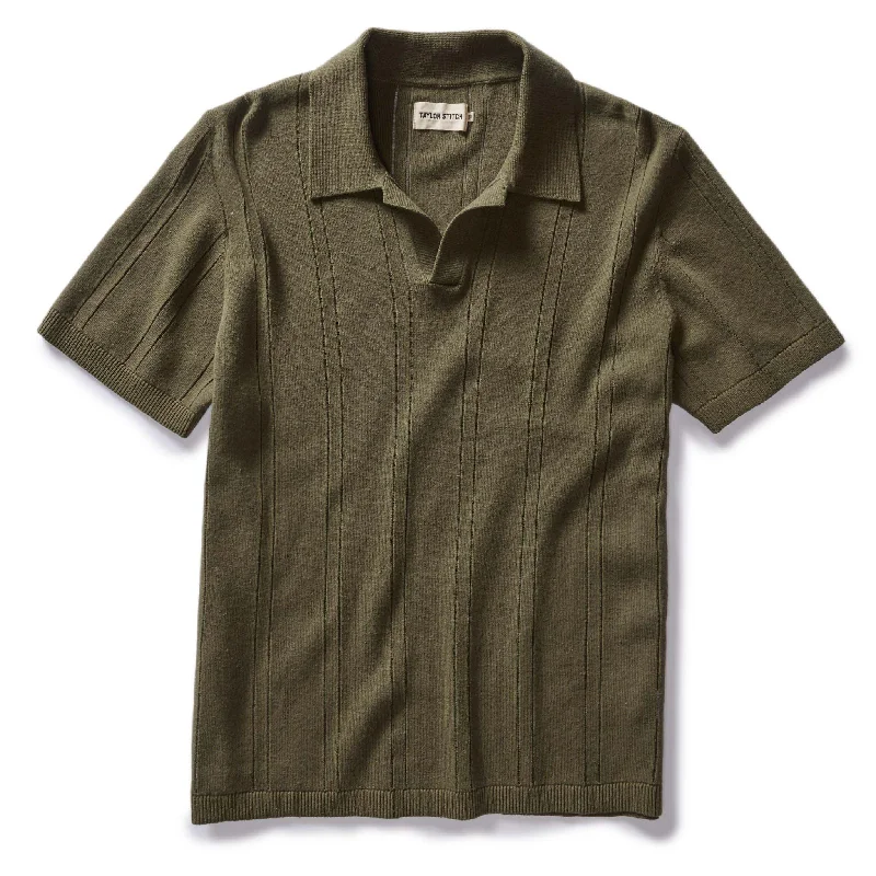 Don’t miss out – Limited-time   The Valencia Sweater Polo in Cilantro Rib