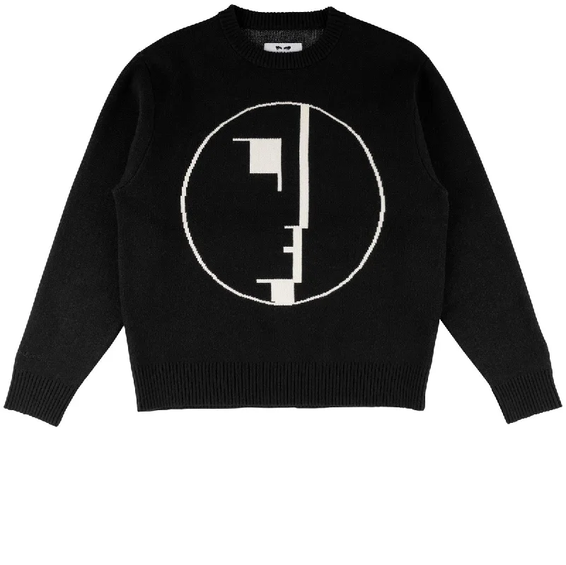 Shop trendy clothing at amazing prices – exclusive deals!  Welcome x Bauhaus Emblem Knit Sweater - Black