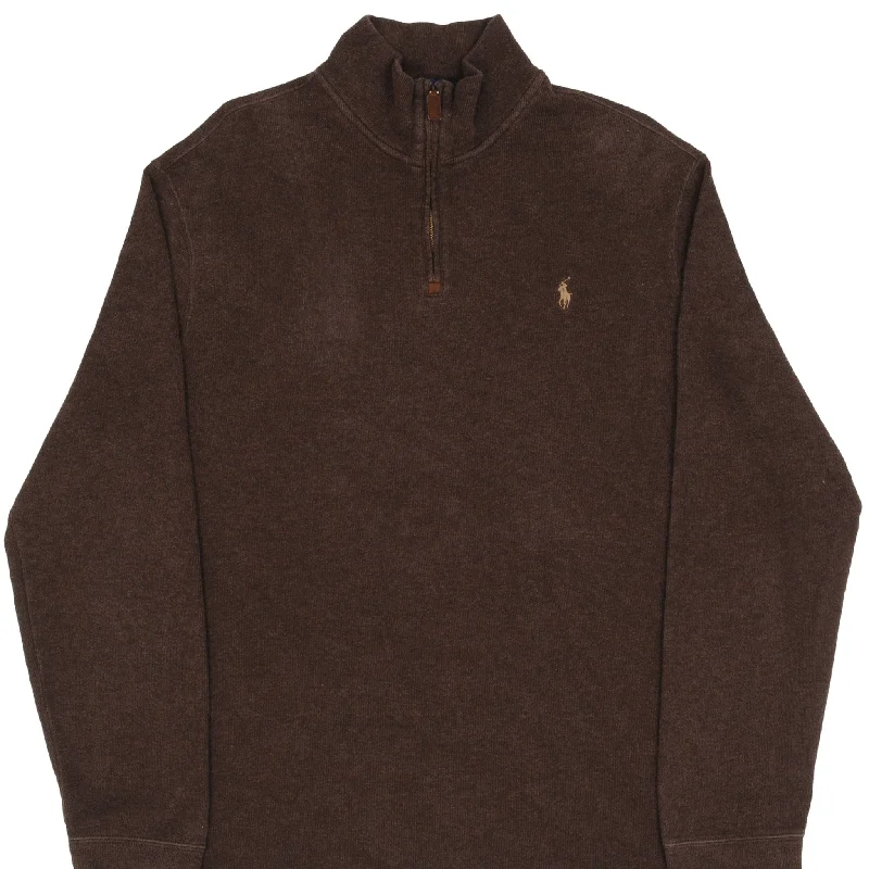 Clearance sale – shop men's clothing at discounted prices! POLO RALPH LAUREN BROWN QUARTER 1/4 ZIP SWEATER SIZE XL Clearance sale – shop men's clothing at discounted prices! POLO RALPH LAUREN BROWN QUARTER 1/4 ZIP SWEATER SIZE XL