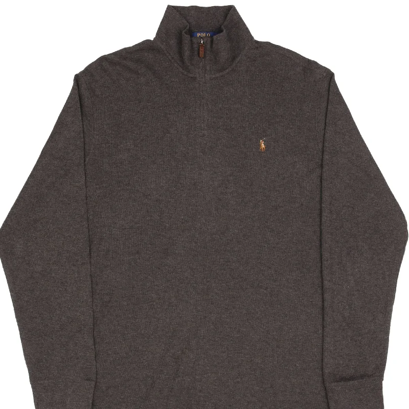 Shop the essentials – men’s wardrobe must-haves on sale. POLO RALPH LAUREN DARK GREY QUARTER 1/4 ZIP SWEATER SIZE 2XL Shop the essentials – men’s wardrobe must-haves on sale. POLO RALPH LAUREN DARK GREY QUARTER 1/4 ZIP SWEATER SIZE 2XL