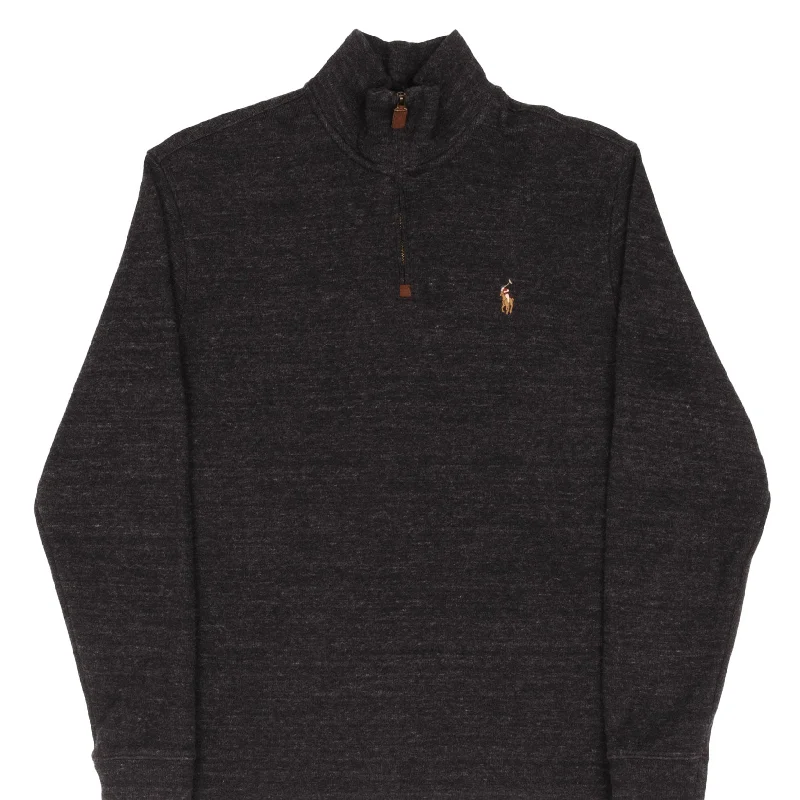 Limited-time promo – up to 70% off on men's essentials. POLO RALPH LAUREN DARK GREY QUARTER 1/4 ZIP SWEATER SIZE MEDIUM Limited-time promo – up to 70% off on men's essentials. POLO RALPH LAUREN DARK GREY QUARTER 1/4 ZIP SWEATER SIZE MEDIUM