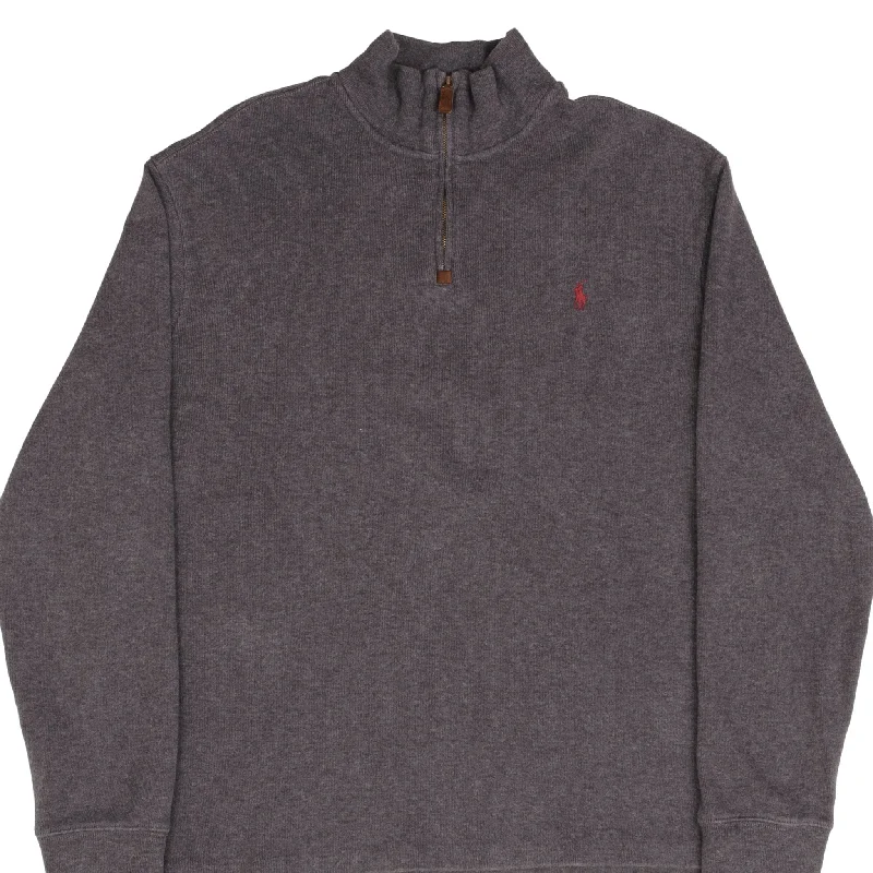 Shop now for the latest fashion trends and enjoy special promotions! POLO RALPH LAUREN DARK GREY QUARTER 1/4 ZIP SWEATER SIZE XL Shop now for the latest fashion trends and enjoy special promotions! POLO RALPH LAUREN DARK GREY QUARTER 1/4 ZIP SWEATER SIZE XL