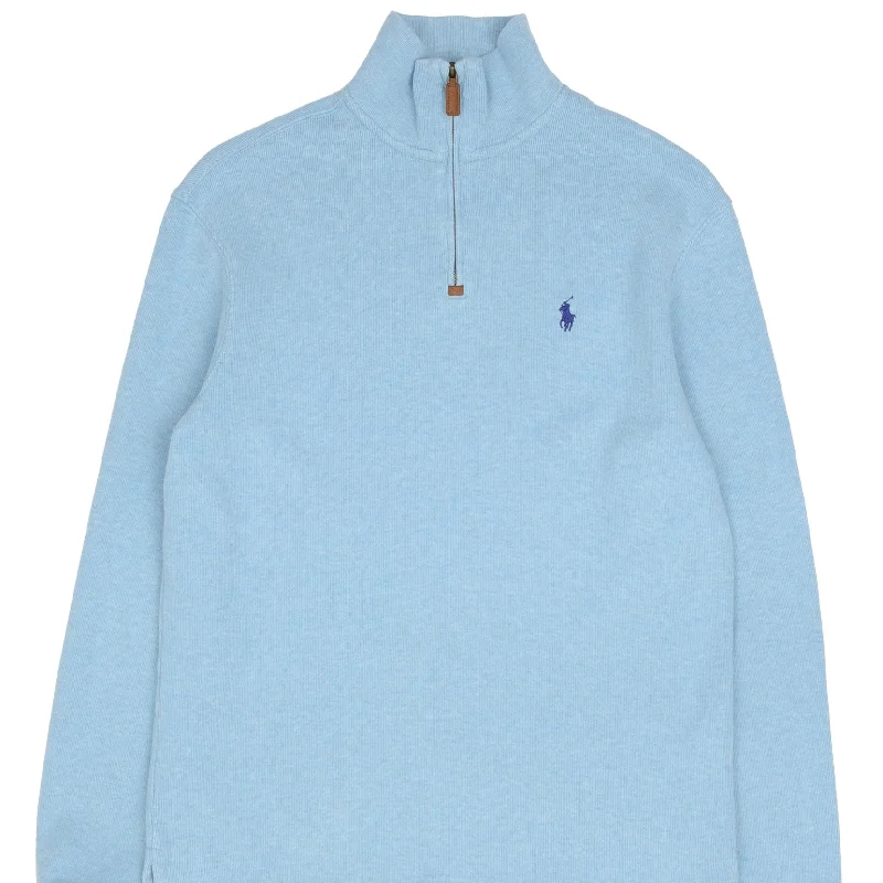 Shop the best fashion at prices you can’t beat. POLO RALPH LAUREN LIGHT BLUE QUARTER 1/4 ZIP SWEATER SIZE SMALL Shop the best fashion at prices you can’t beat. POLO RALPH LAUREN LIGHT BLUE QUARTER 1/4 ZIP SWEATER SIZE SMALL