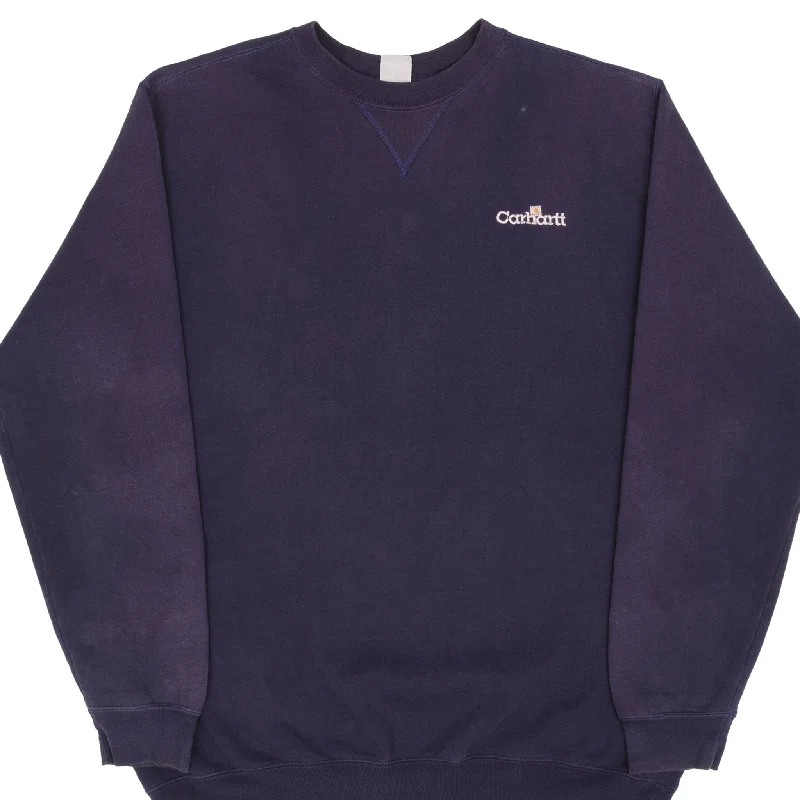 Shop our exclusive men’s fashion deals – limited time only! VINTAGE CARHARTT NAVY BLUE HEAVYWEIGHT CREWNECK SWEATSHIRT SIZE XL TALL Shop our exclusive men’s fashion deals – limited time only! VINTAGE CARHARTT NAVY BLUE HEAVYWEIGHT CREWNECK SWEATSHIRT SIZE XL TALL