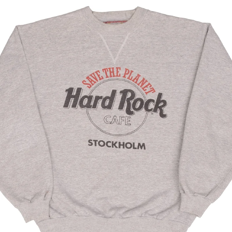 Shop the latest styles in men’s fashion – don’t miss out on these deals! VINTAGE HARD ROCK CAFE STOCKHOLM GREY SWEATSHIRT 1990S SIZE LARGE Shop the latest styles in men’s fashion – don’t miss out on these deals! VINTAGE HARD ROCK CAFE STOCKHOLM GREY SWEATSHIRT 1990S SIZE LARGE
