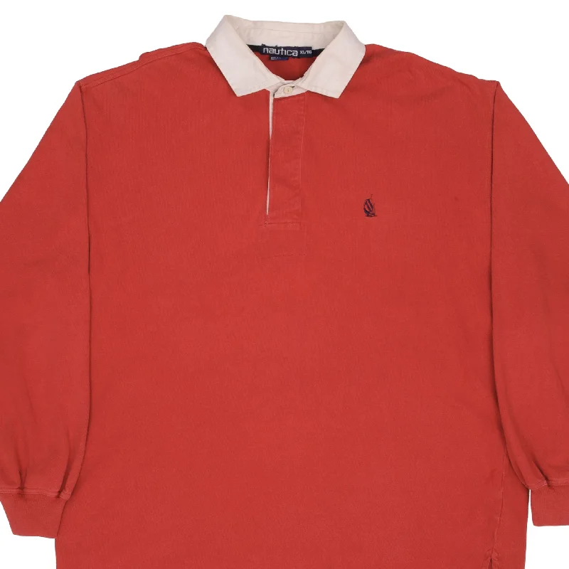 Flash discounts – men’s clothing essentials for less.  VINTAGE NAUTICA RED RUGBY POLO SHIRT 1990S SIZE XL