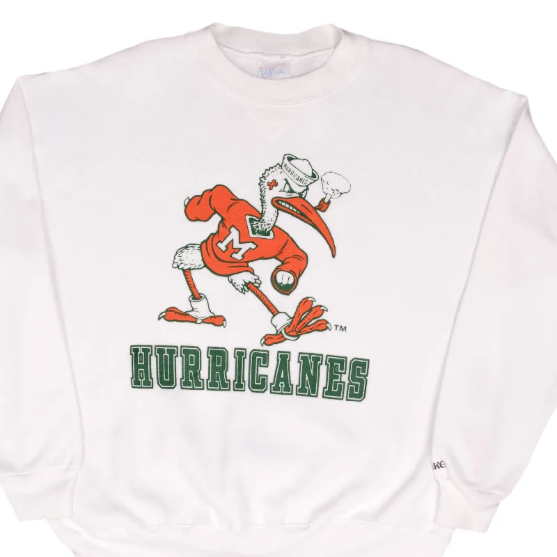 Shop stylish men’s clothing and enjoy amazing discounts.  VINTAGE NCAA MIAMI HURRICANES SWEATSHIRT 1990S SIZE XL MADE IN USA