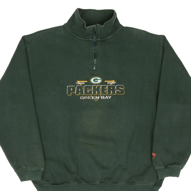 Upgrade your wardrobe with stylish men's apparel – now on sale! VINTAGE NFL GREEN BAY PACKERS QUARTER ZIP SWEATSHIRT 1990S SIZE LARGE Upgrade your wardrobe with stylish men's apparel – now on sale! VINTAGE NFL GREEN BAY PACKERS QUARTER ZIP SWEATSHIRT 1990S SIZE LARGE