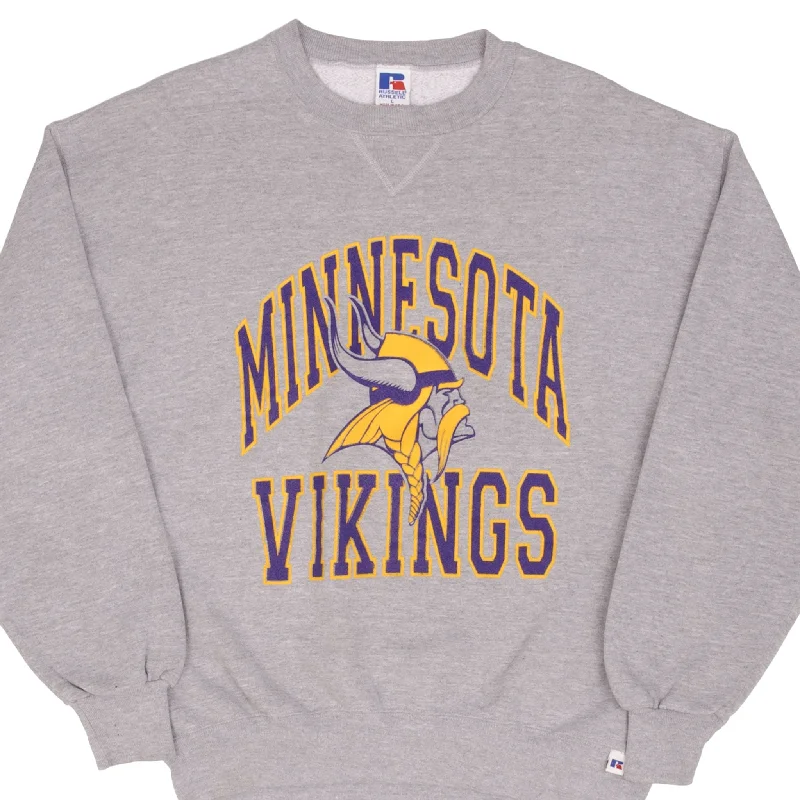 Save on stylish, high-quality clothing for every occasion – VINTAGE NFL MINNESOTA VIKINGS GREY RUSSEL SWEATSHIRT 1990S LARGE MADE IN USA Save on stylish, high-quality clothing for every occasion – VINTAGE NFL MINNESOTA VIKINGS GREY RUSSEL SWEATSHIRT 1990S LARGE MADE IN USA