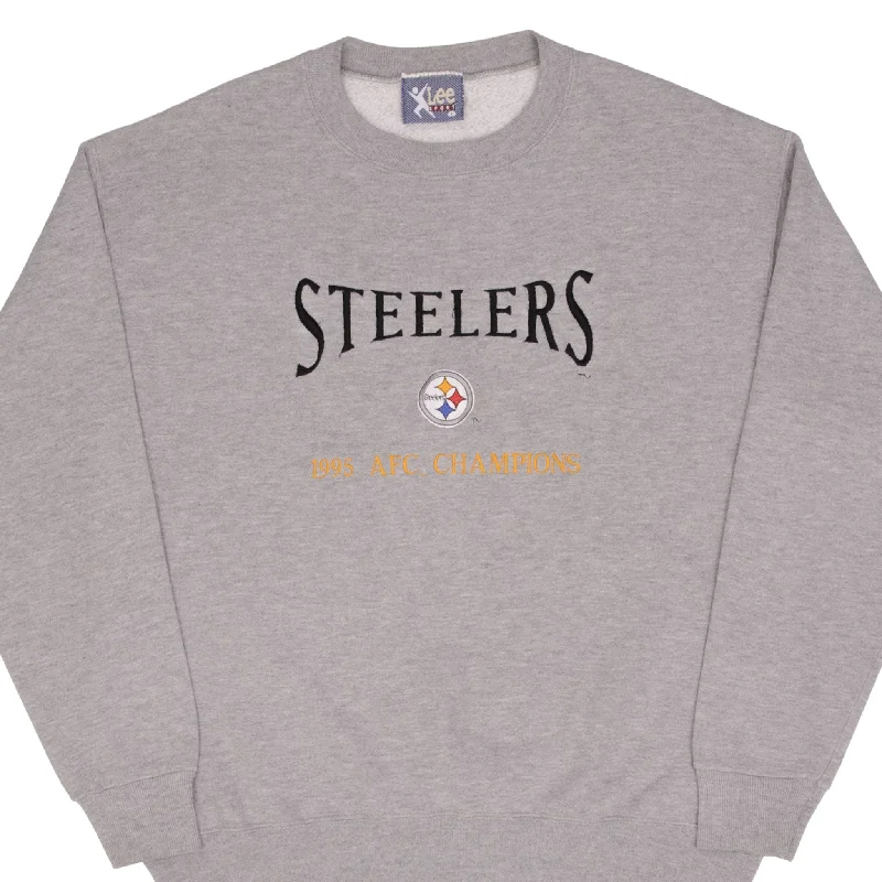 Shop the best fashion at unbeatable prices – Limited time only. VINTAGE NFL PITTSBURGH STEELERS AFC CHAMPIONS 1995 SWEATSHIRT LARGE MADE IN USA Shop the best fashion at unbeatable prices – Limited time only. VINTAGE NFL PITTSBURGH STEELERS AFC CHAMPIONS 1995 SWEATSHIRT LARGE MADE IN USA