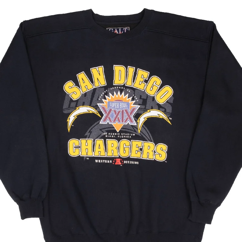 Shop affordable and stylish clothing – Limited-time discounts. VINTAGE NFL SAN DIEGO CHARGERS SUPER BOWL XXIX 1995 SWEATSHIRT LARGE MADE IN USA Shop affordable and stylish clothing – Limited-time discounts. VINTAGE NFL SAN DIEGO CHARGERS SUPER BOWL XXIX 1995 SWEATSHIRT LARGE MADE IN USA