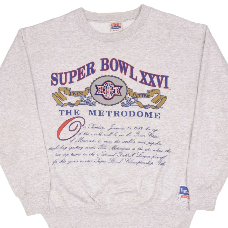 – Shop stylish items today! VINTAGE NFL SUPERBOWL XXVI TWIN CITIES 1992 SWEATSHIRT SIZE LARGE MADE IN USA – Shop stylish items today! VINTAGE NFL SUPERBOWL XXVI TWIN CITIES 1992 SWEATSHIRT SIZE LARGE MADE IN USA